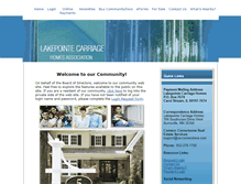 Tablet Screenshot of lakepointecarriage.us-cornerstone.com